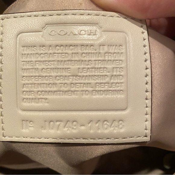 Used in Good Condition Coach Brown and Tan Carly Hobo Purse - Picture 9 of 10